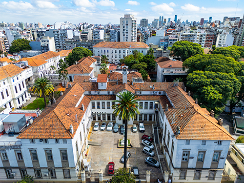 Vista aérea del Hospital de Niños