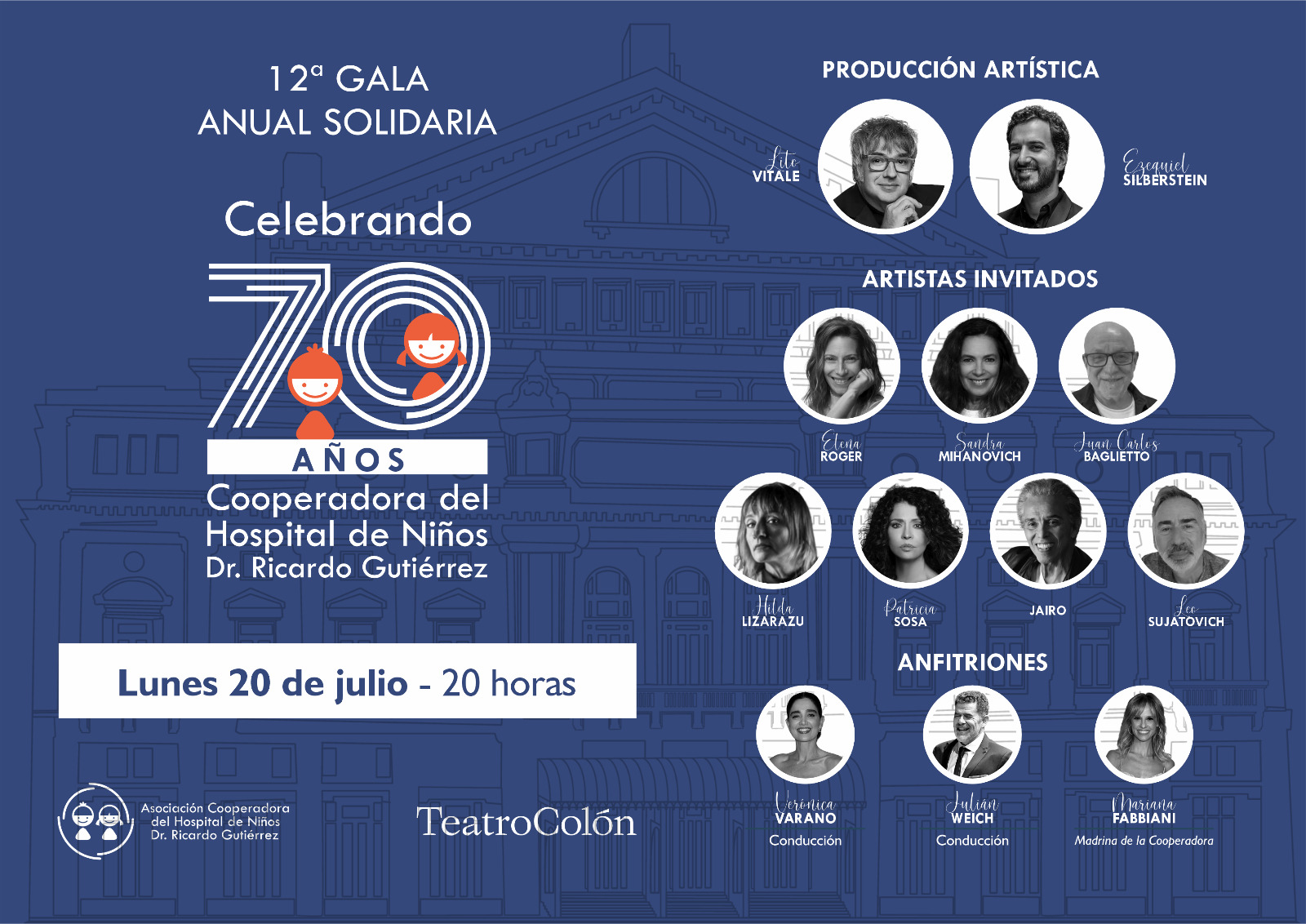 La 12° Gala Anual Solidaria ya tiene fecha