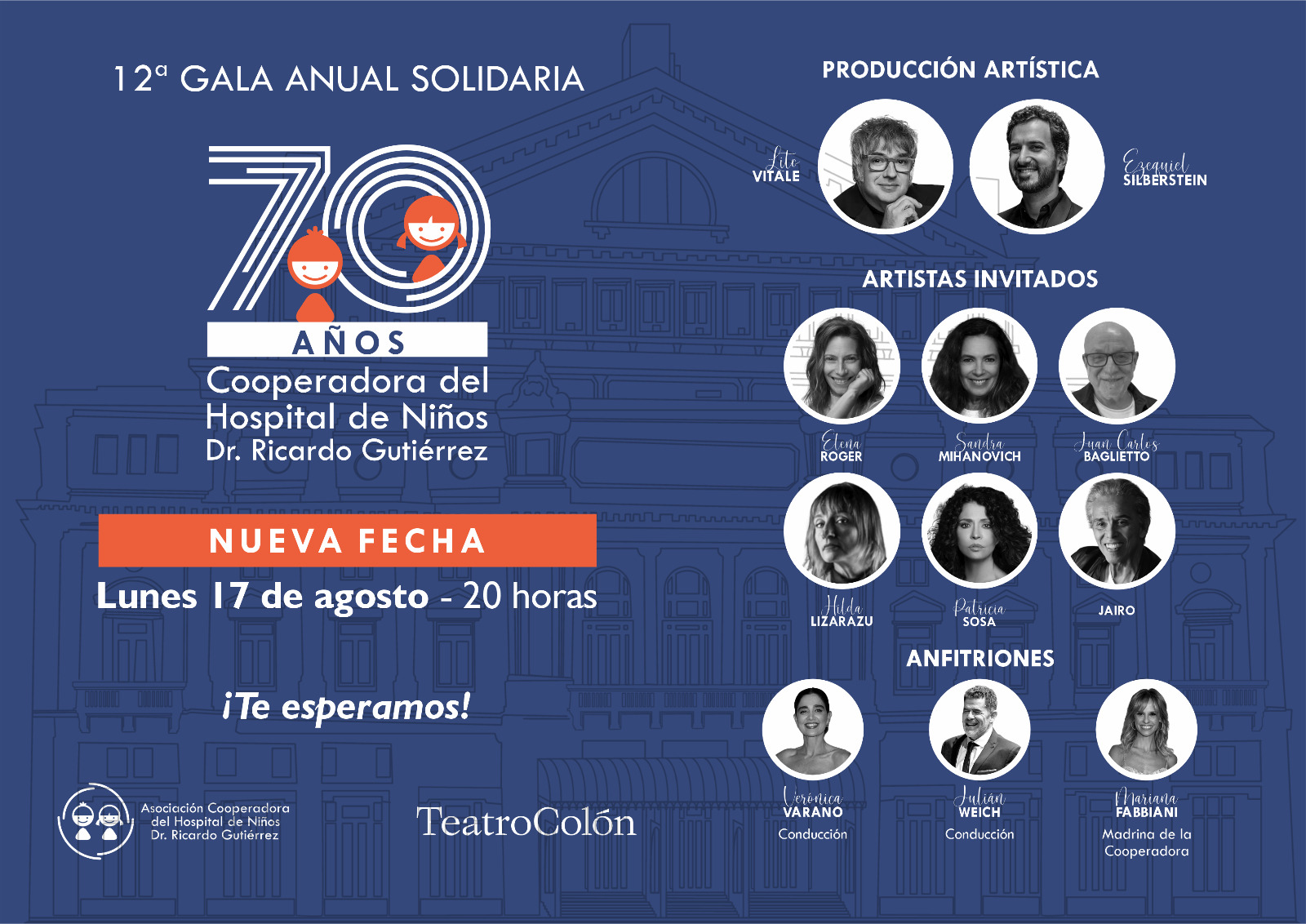 La 12° Gala Anual Solidaria ya tiene fecha